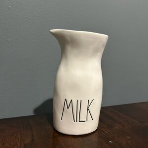 Rae Dunn Cream Ceramic Milk Jug